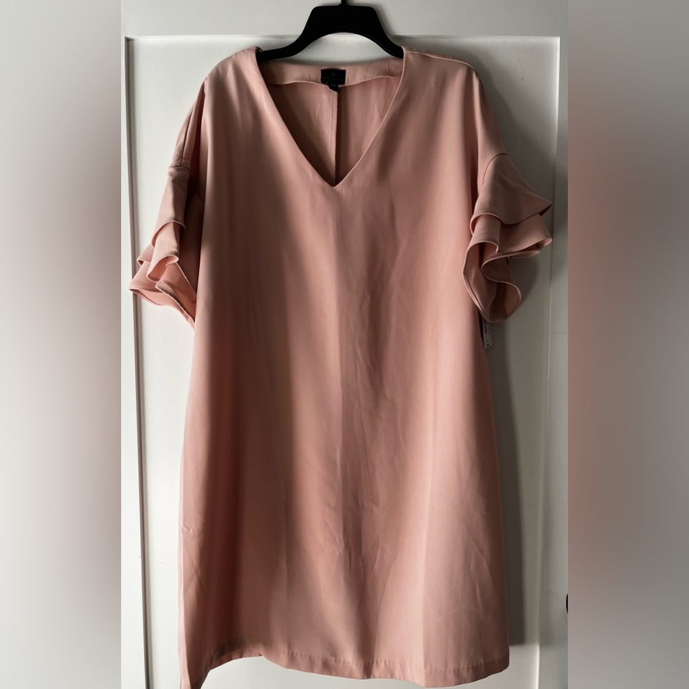 Smoke rose colored dress